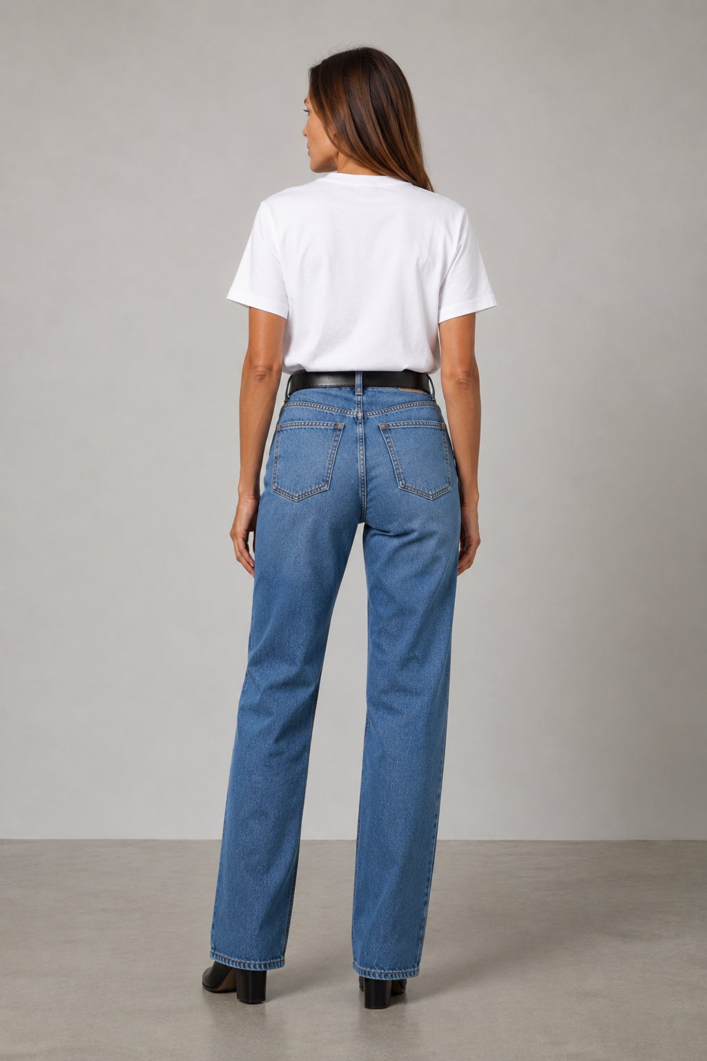 Camiseta blanca básica de algodón