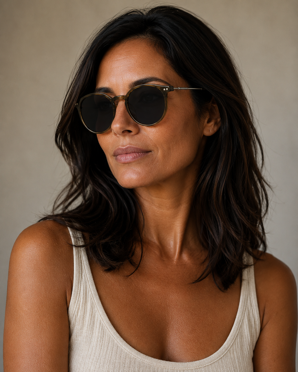 Gafas de Sol Redondas Vintage para Mujer
